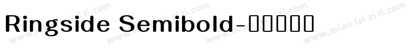 Ringside Semibold字体转换